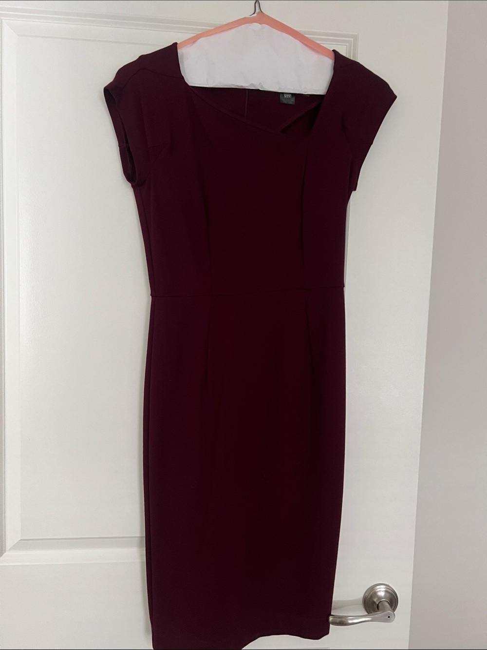 French Connection Plum Midi Sheath Dress
